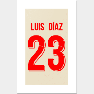 Luis Diaz Liverpool Third Jersey 21/22 Posters and Art